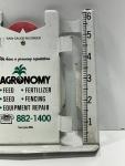 Vintage Agronomy Feed Rain Gauge Thermometer