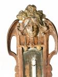 Art Nouveau Cherub & Maiden Bronze Thermometer 10