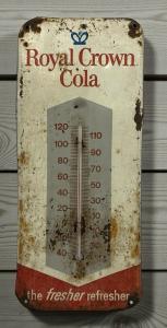 Royal Crown Cola Vintage 1950 Thermometer Sign
