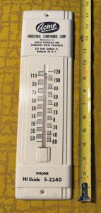 Vintage Acme Industrial Wall Thermometer - Rochester NY