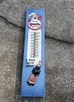 Frostie Root Beer Vintage Metal Thermometer Sign