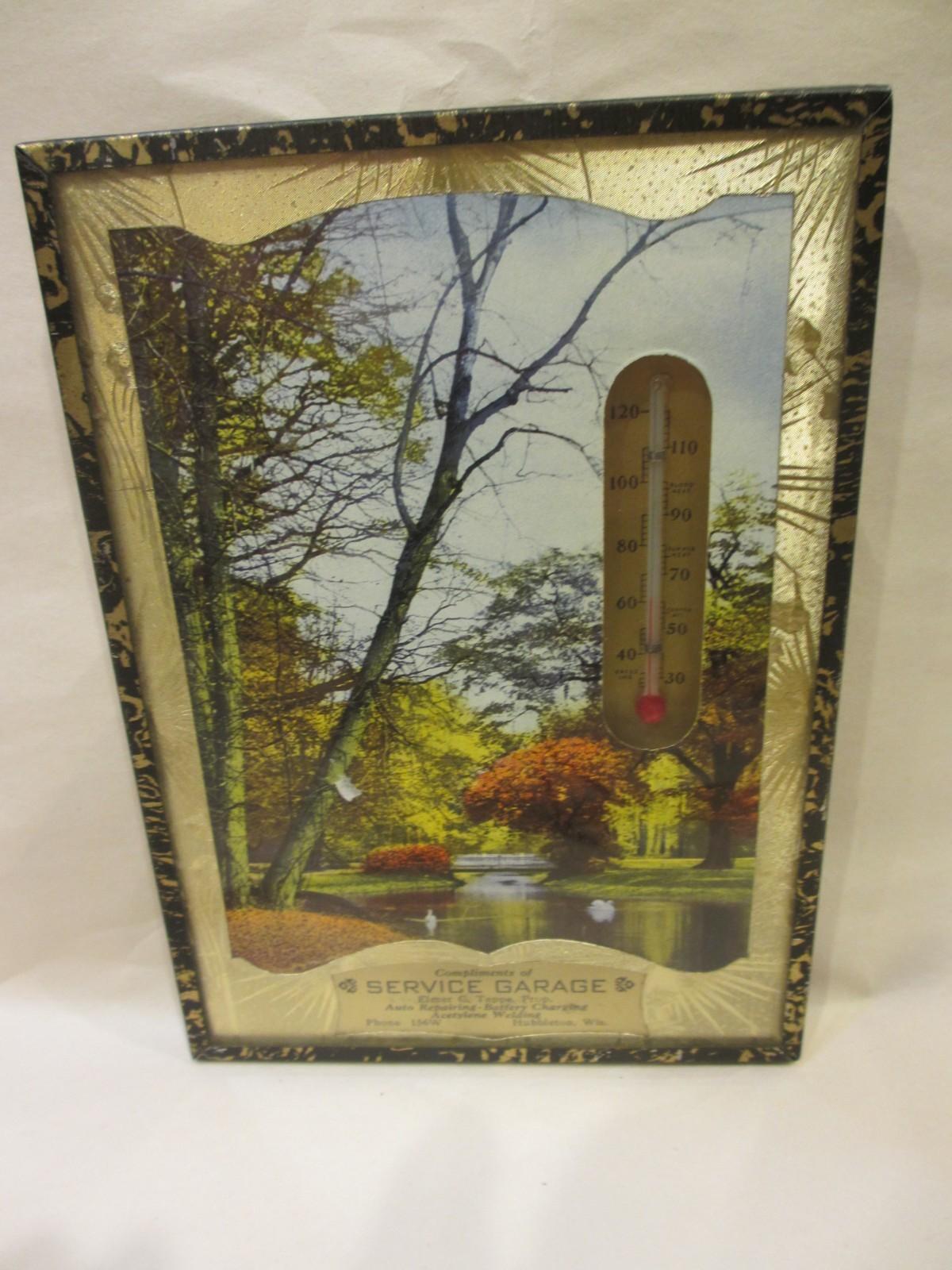 Newton MFG Co Advertising Thermometer for Garage