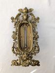 Vintage Brass French Thermometer with Winged Gargoyle