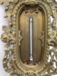 Vintage Brass French Thermometer with Winged Gargoyle