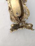Vintage Brass French Thermometer with Winged Gargoyle