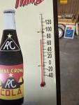 RC Royal Crown Cola Moon Pie Metal Thermometer Sign