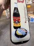 RC Royal Crown Cola Moon Pie Metal Thermometer Sign