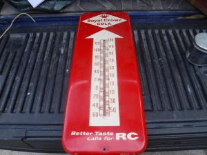 Vintage 1950s RC Royal Crown Cola Thermometer