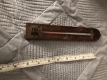 Vintage English Wooden Wall Thermometer