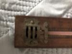 Vintage English Wooden Wall Thermometer