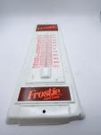 1960s Frostie Root Beer Metal Wall Thermometer