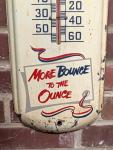 Pepsi Cola "More Bounce" Vintage Wall Thermometer