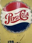 Pepsi Vintage Thermometer Metal Sign 27x7.25