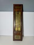 Italian Antique Wood Cased Alcohol Thermometer, Signed