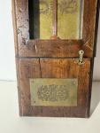 Italian Antique Wood Cased Alcohol Thermometer, Signed