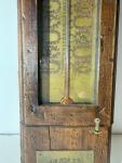 Italian Antique Wood Cased Alcohol Thermometer, Signed