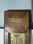 Italian Antique Wood Cased Alcohol Thermometer, Signed
