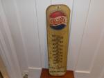 1956 Pepsi Cola Vintage Embossed Thermometer