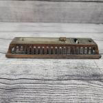 Vintage Steampunk Brass Thermometer in Gold Tone