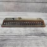 Vintage Steampunk Brass Thermometer in Gold Tone