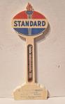 Standard Oil Vintage Plastic Thermometer 6.75”