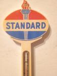 Standard Oil Vintage Plastic Thermometer 6.75”