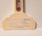 Standard Oil Vintage Plastic Thermometer 6.75”
