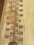 Puritan Beauty Powder Co. Antique Thermometer Sign 21”