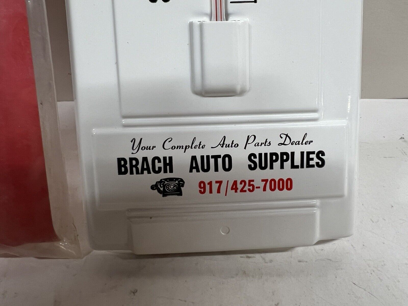 Vintage Brach Auto Thermometer - Trojan Battery Advertisement