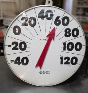 18" Vintage Ohio Outdoor Wall Thermometer