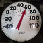18" Vintage Ohio Outdoor Wall Thermometer