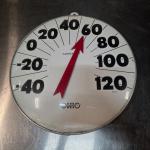 18" Vintage Ohio Outdoor Wall Thermometer