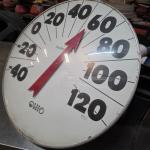 18" Vintage Ohio Outdoor Wall Thermometer