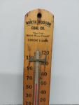 Rare North Hudson Pittston Coal Advertising Thermometer
