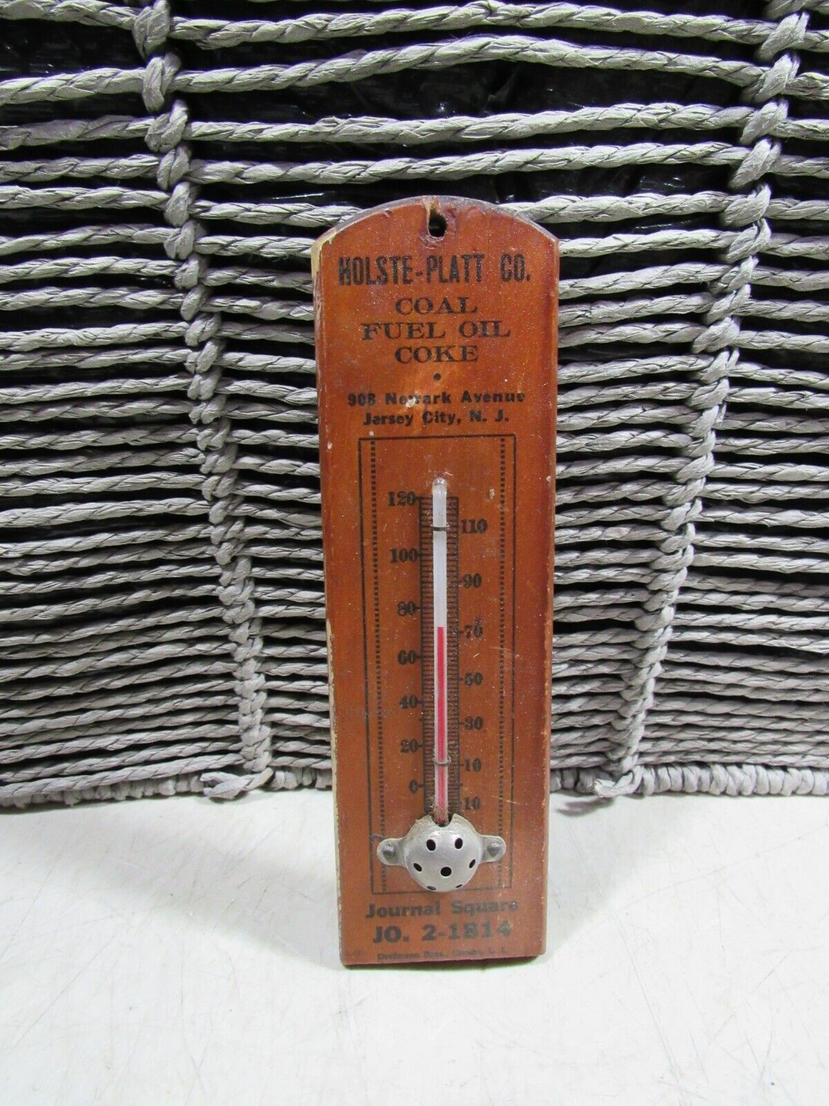 Holste-Platt Jersey City NJ Advertising Thermometer