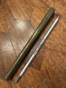 H.J. Green Brass Case Advertising Thermometer