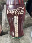Vintage Coca-Cola Bottle Thermometer Advertising Sign