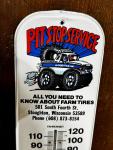 Goodyear Vintage Metal Thermometer - Pit Stop Ad