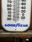 Goodyear Vintage Metal Thermometer - Pit Stop Ad