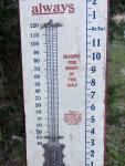 J.L. Taylor Antique Wood Advertising Thermometer