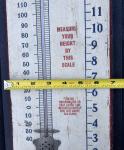 J.L. Taylor Antique Wood Advertising Thermometer