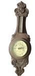 W.C. Mann Vintage Barometer & Thermometer in Wood