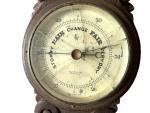 W.C. Mann Vintage Barometer & Thermometer in Wood