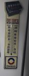 Delco Batteries Vintage Gas Station Thermometer Sign