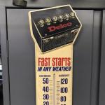Delco Batteries Vintage Gas Station Thermometer Sign