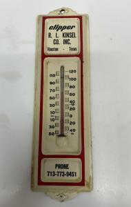 Vintage Clipper Thermometer from Houston, Texas