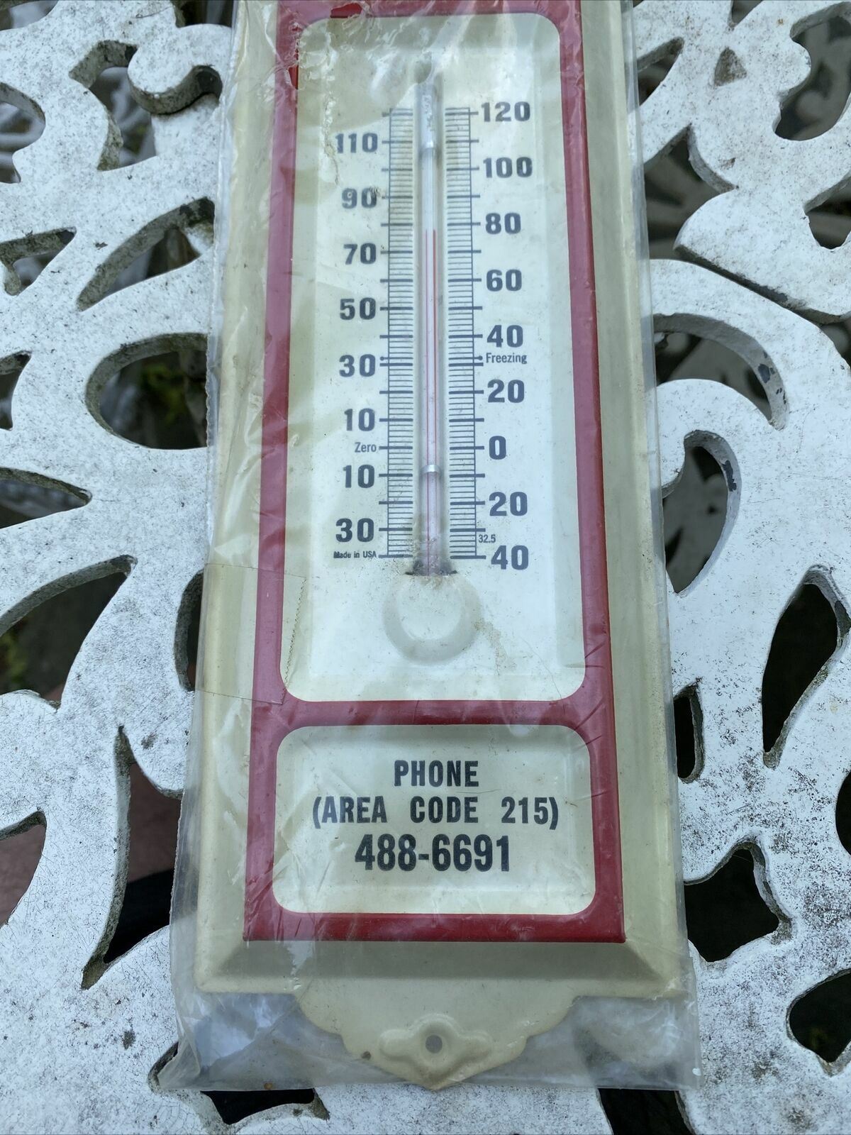 Potteiger Cemetery Funeral Memorials PA Thermometer