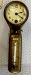Jewell Antique Thermostat Clock and Thermometer