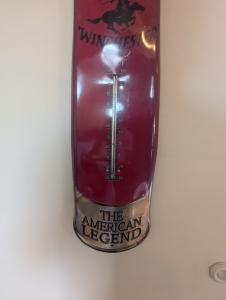 Vintage Winchester Gun Shop Big Thermometer Sign