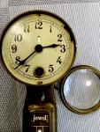 Jewell Antique Thermostat Clock and Thermometer